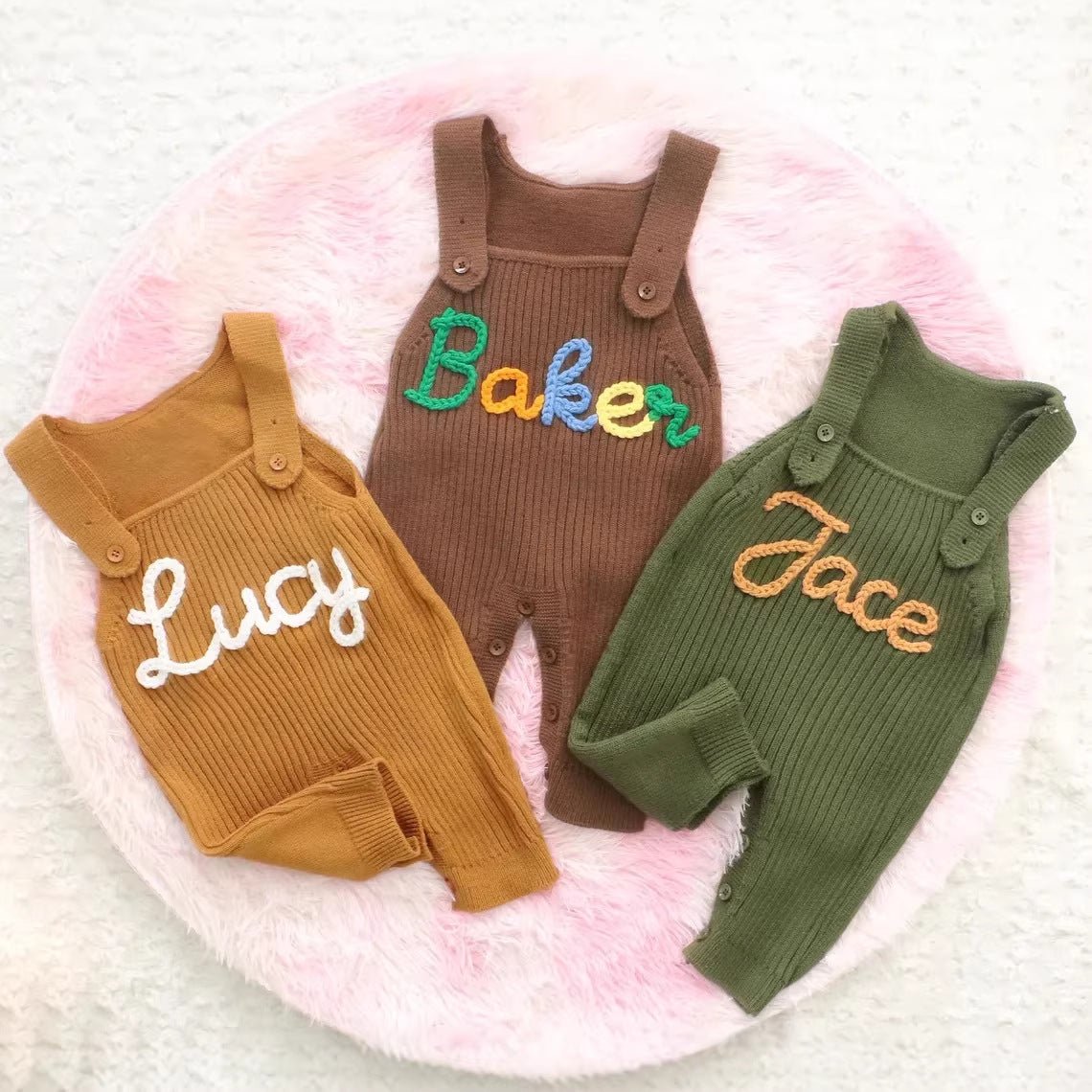 Personalized Handmade Baby Romper Custom Name Outfit - Cherished Harbor Gifts