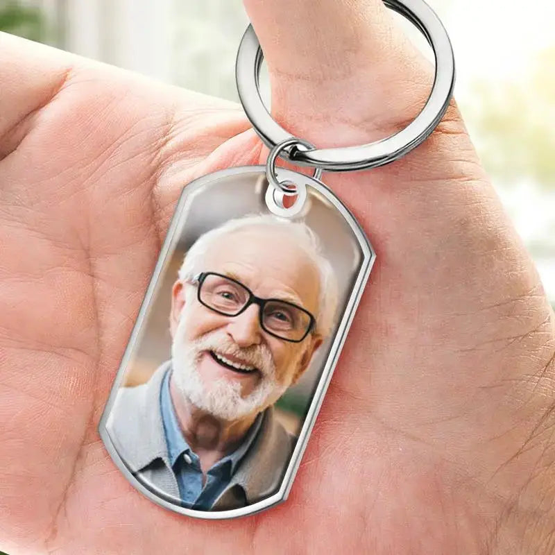 Personalized Memorial Keychain for Cherished Memories by Inkedjoy