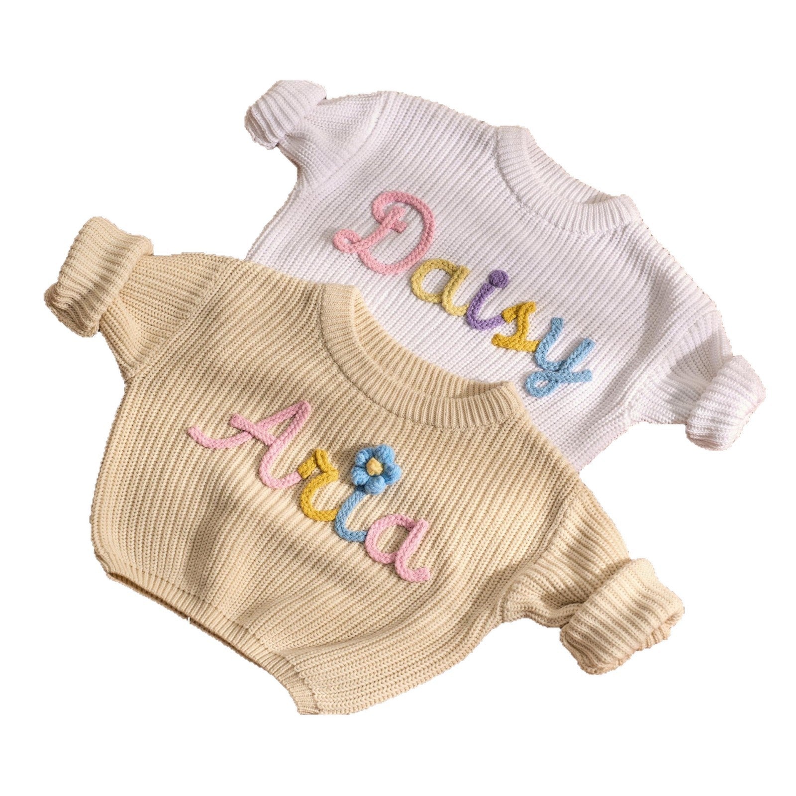 Personalized Kids Sweater Custom Embroidered Name - Cherished Harbor Gifts
