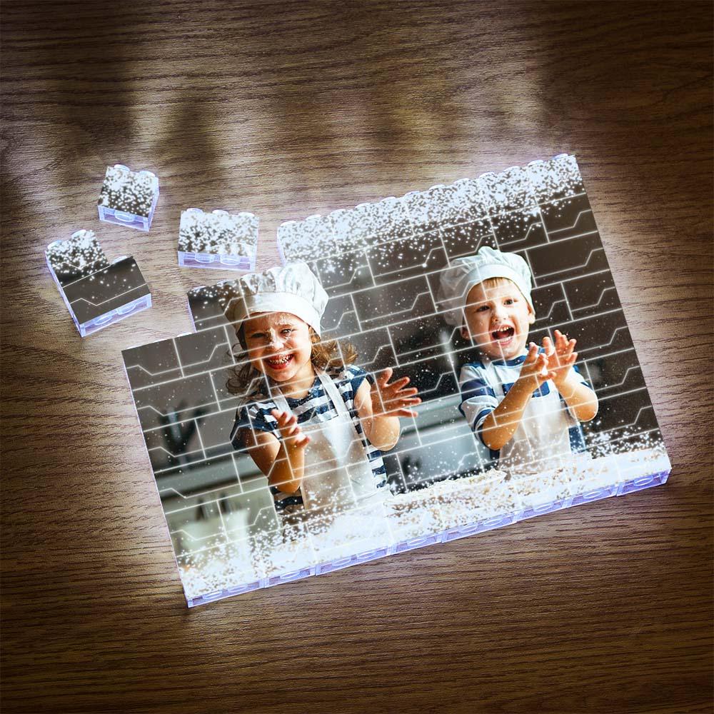 Personalized LED Photo Building Brick Light Display - Cherished Harbor Gifts