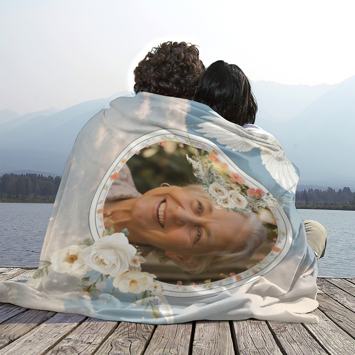 Personalized Memorial Fleece Custom Memory Gift - Cherished Harbor Gifts