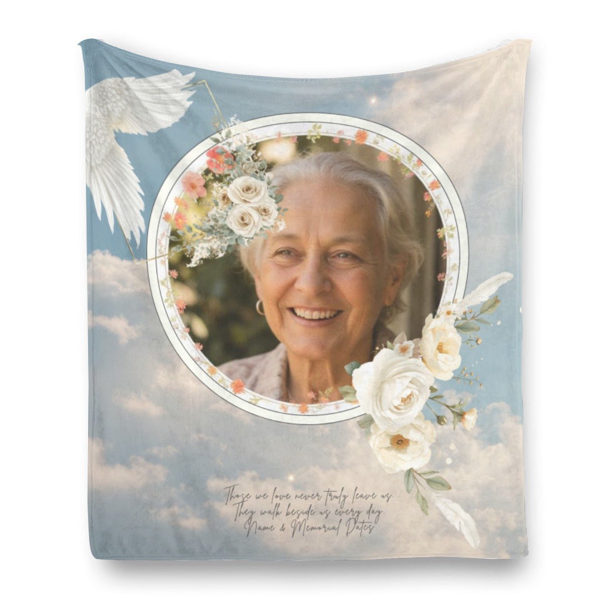 Personalized Memorial Fleece Custom Memory Gift - Cherished Harbor Gifts
