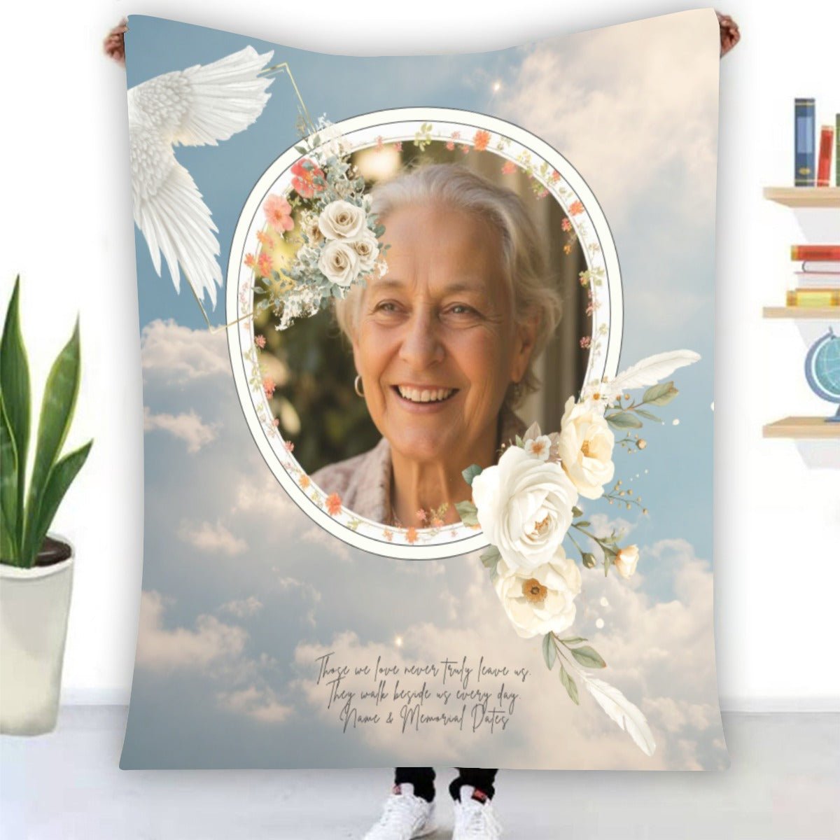 Personalized Memorial Fleece Custom Memory Gift - Cherished Harbor Gifts