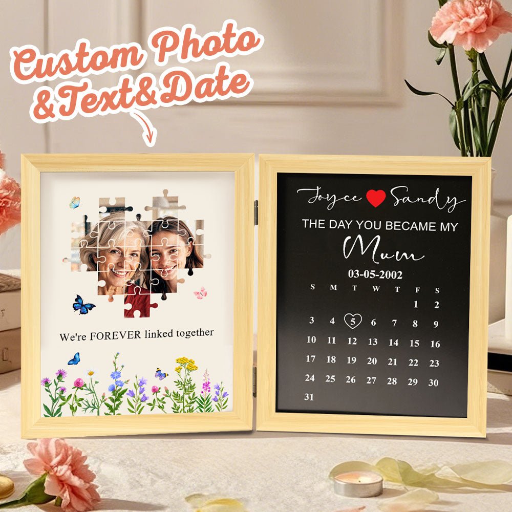 Personalized Mother's Day Puzzle Photo Frame Gift - Cherished Harbor Gifts