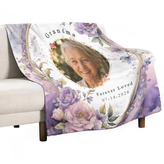 Personalized Photo Memory Blanket | Custom Flannel Gift - Cherished Harbor Gifts