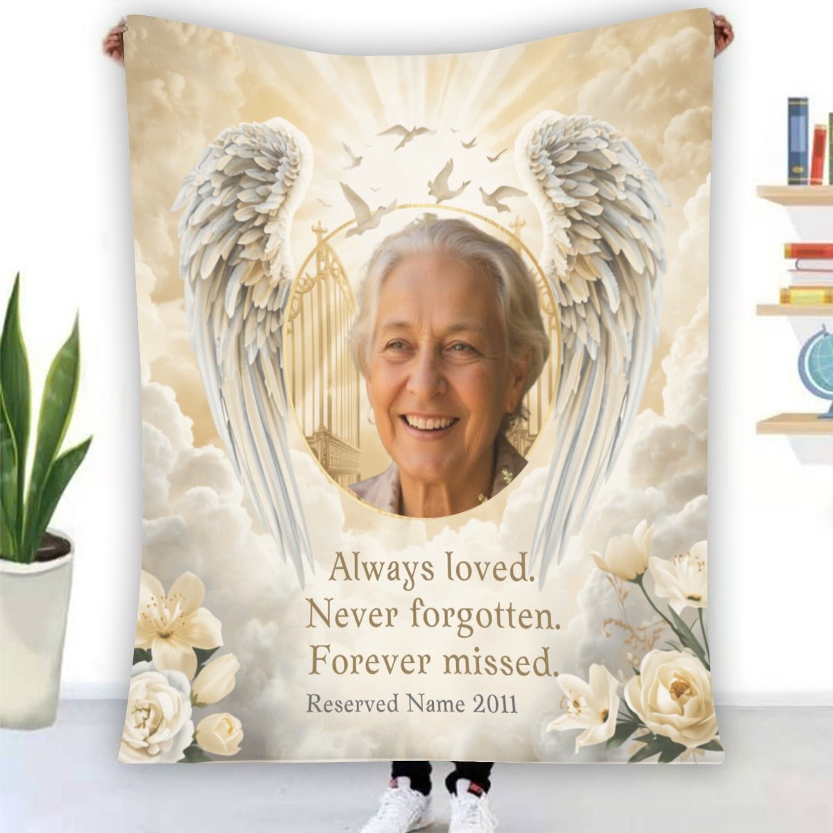 Personalized Photo Flannel Blanket Custom Memory Gift - Cherished Harbor Gifts