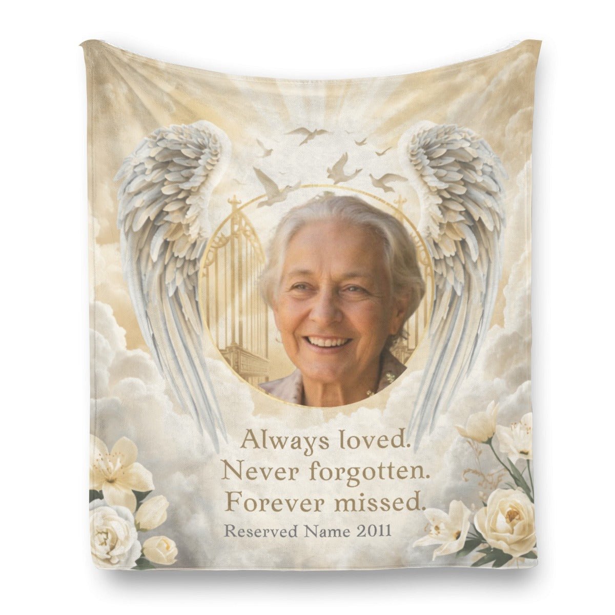 Personalized Photo Flannel Blanket Custom Memory Gift - Cherished Harbor Gifts