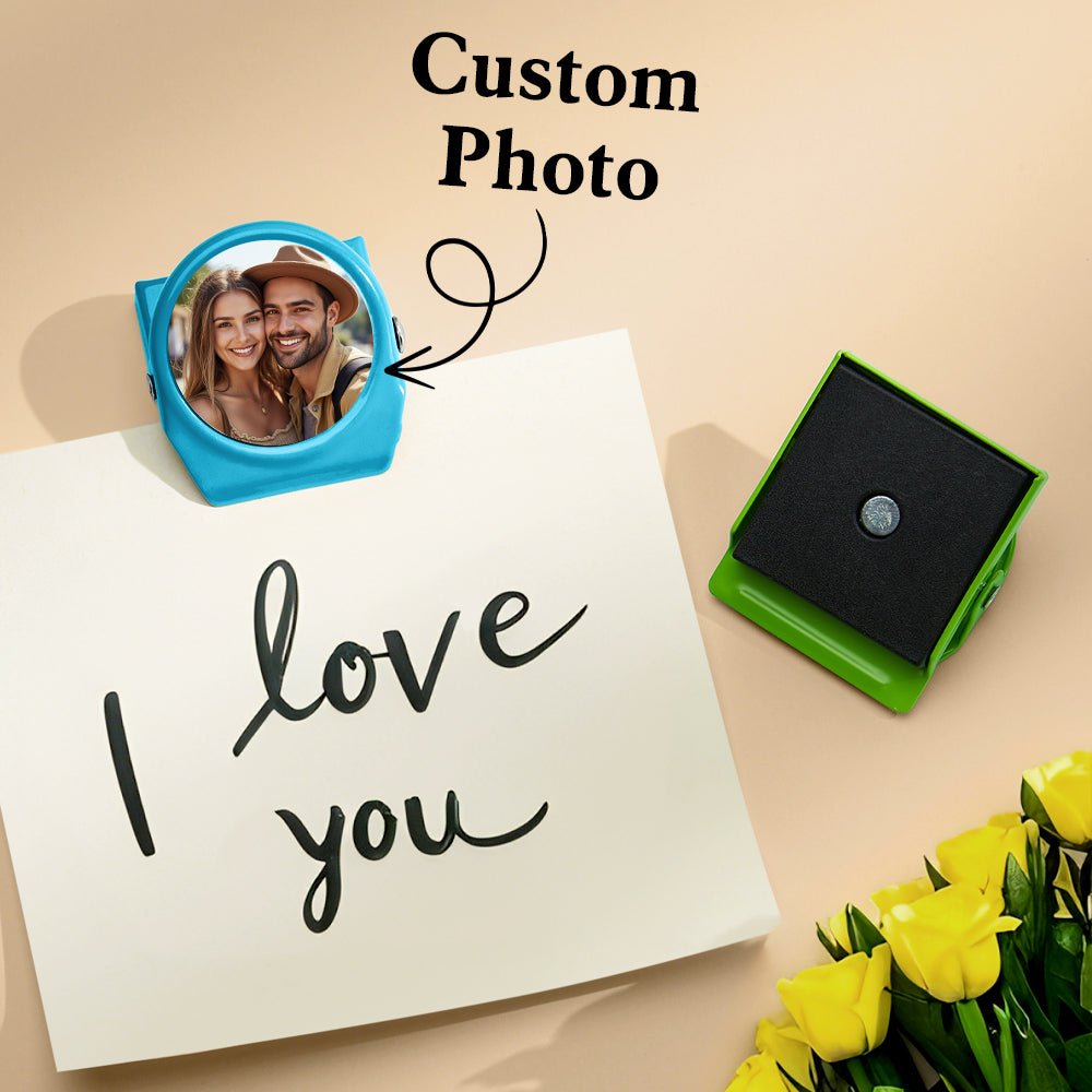 Personalized Photo Magnetic Metal Fridge Clip Magnet - Cherished Harbor Gifts