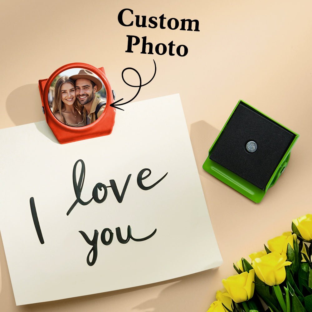 Personalized Photo Magnetic Metal Fridge Clip Magnet - Cherished Harbor Gifts