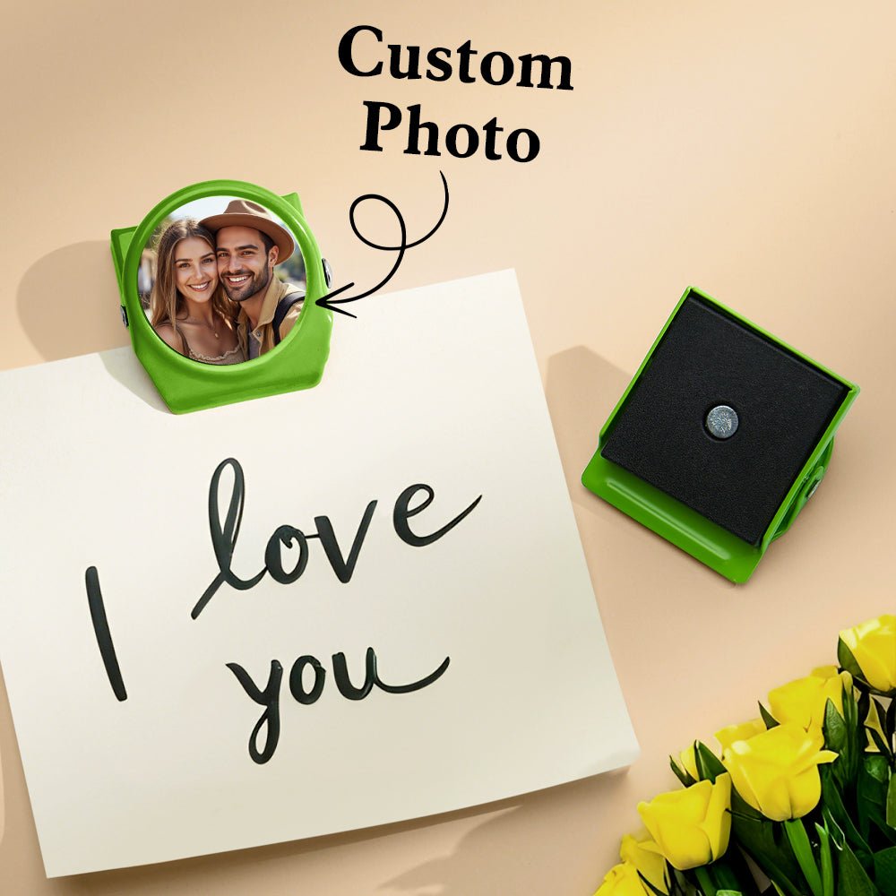 Personalized Photo Magnetic Metal Fridge Clip Magnet - Cherished Harbor Gifts