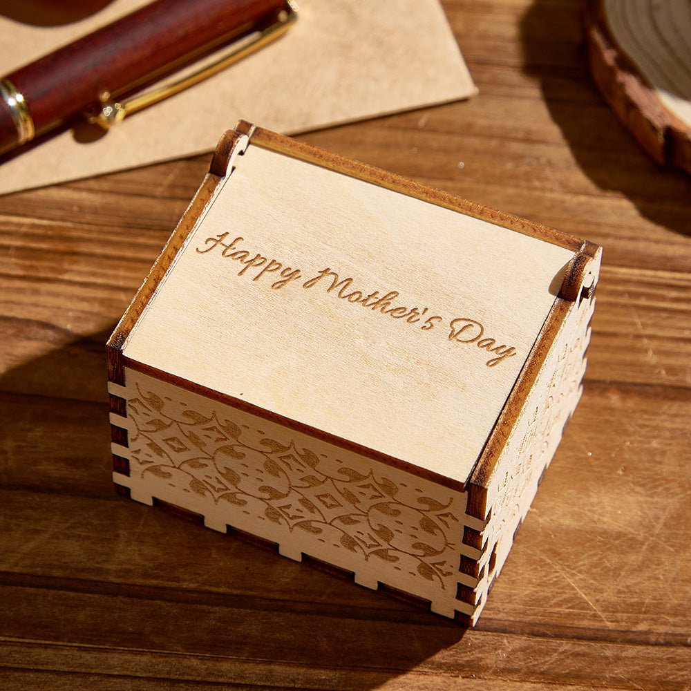 Personalized Wooden Photo Music Box With Voice Recording - Cherished Harbor Gifts