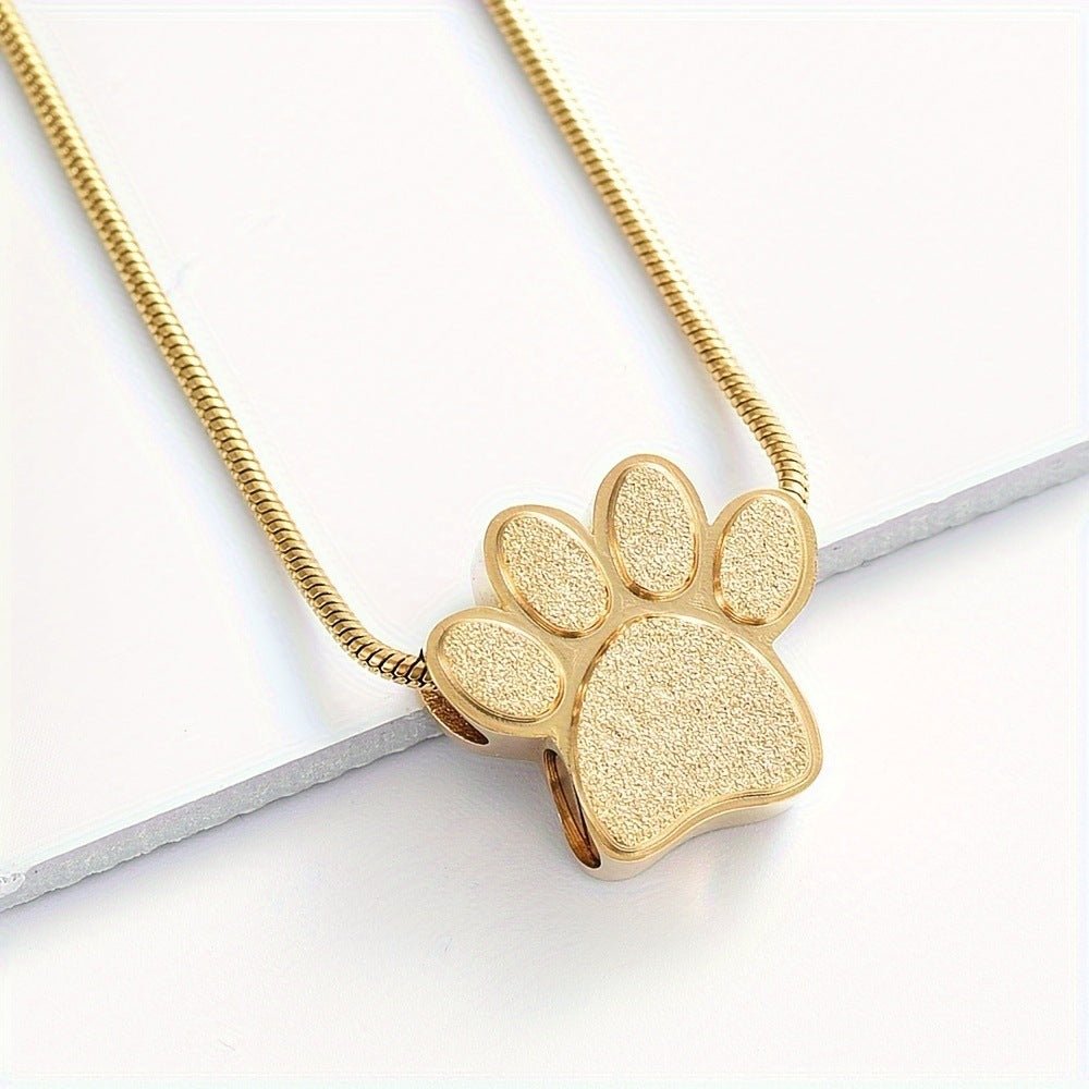 Pet Memorial Ashes Necklace Personalized Keepsake Pendant - Cherished Harbor Gifts