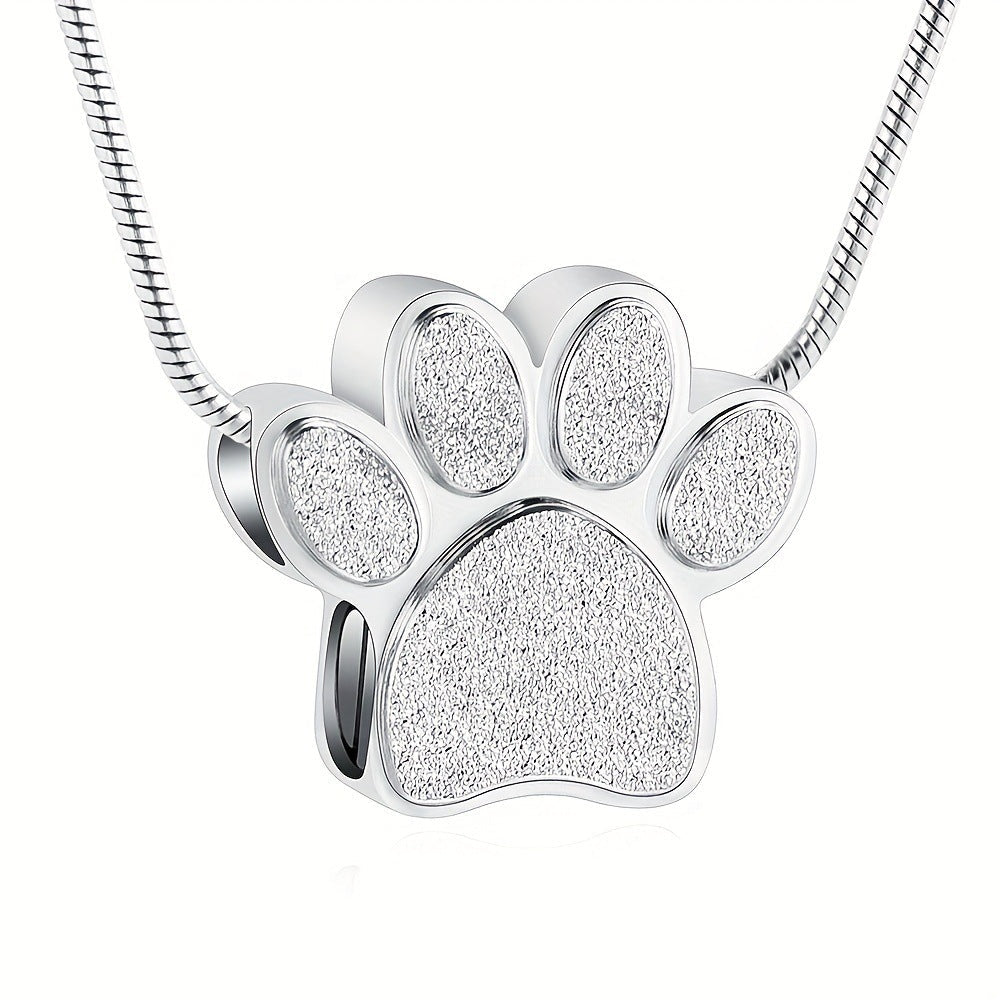 Pet Memorial Ashes Necklace Personalized Keepsake Pendant - Cherished Harbor Gifts