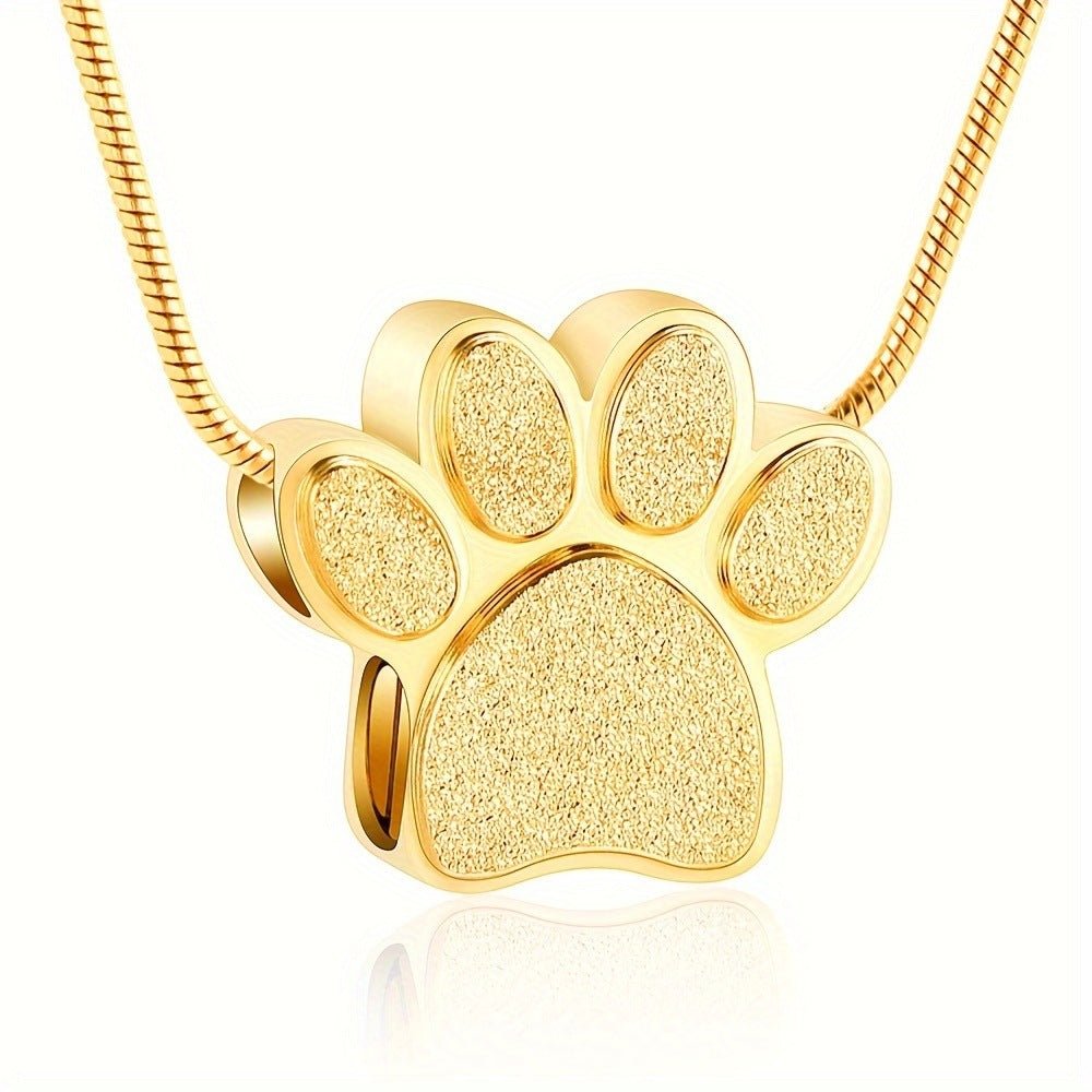 Pet Memorial Ashes Necklace Personalized Keepsake Pendant - Cherished Harbor Gifts