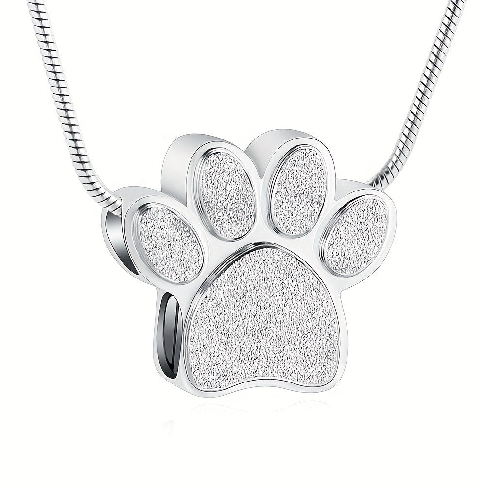Pet Memorial Ashes Necklace Personalized Keepsake Pendant - Cherished Harbor Gifts