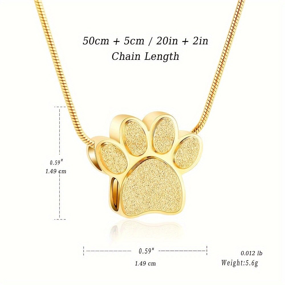 Pet Memorial Ashes Necklace Personalized Keepsake Pendant - Cherished Harbor Gifts