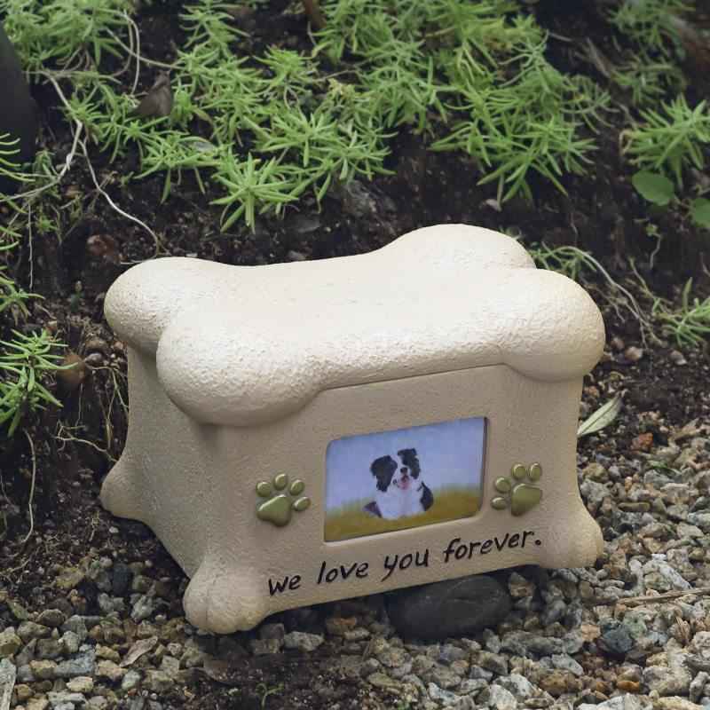 Pet Memorial Urn for Ashes with Photo Frame - Cherished Harbor Gifts