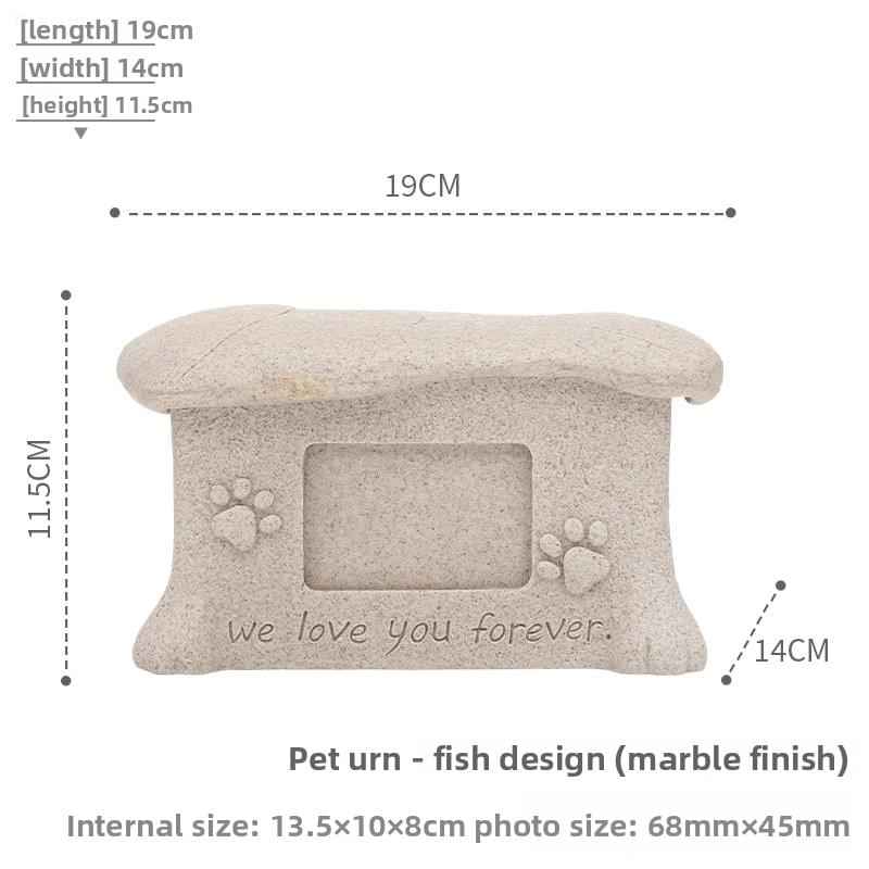 Pet Memorial Urn for Ashes with Photo Frame - Cherished Harbor Gifts
