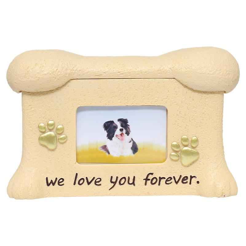 Pet Memorial Urn for Ashes with Photo Frame - Cherished Harbor Gifts