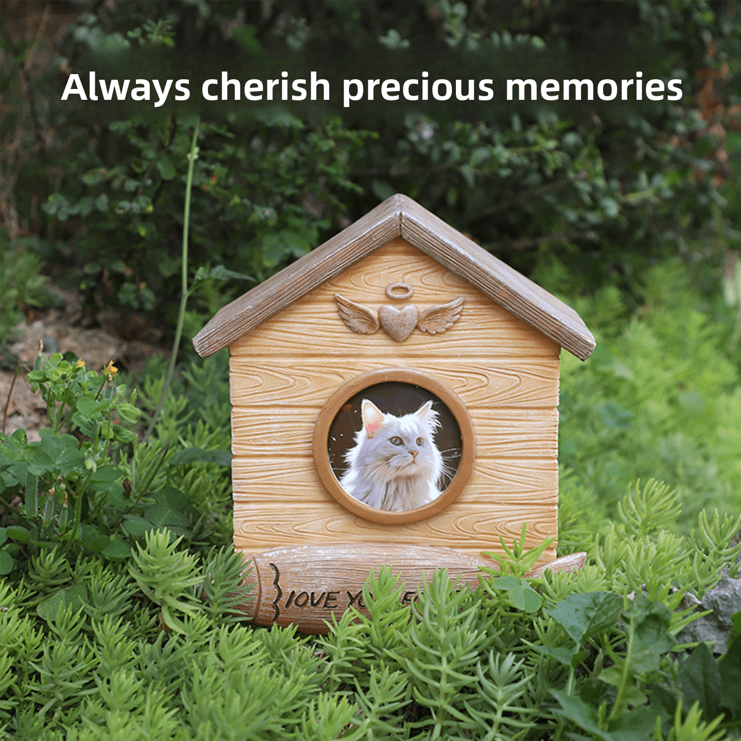 Pet Memorial Urn with Photo Frame - Cherished Harbor Gifts
