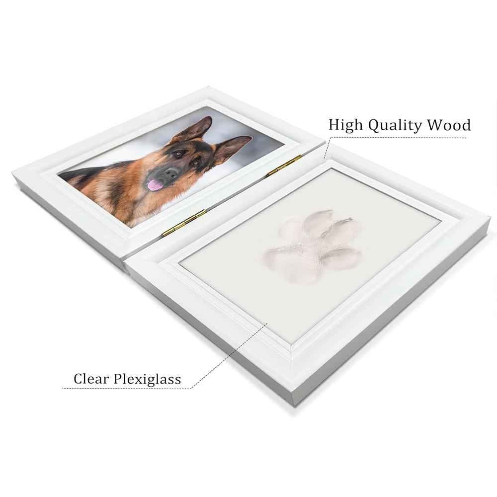 Pet Paw Print & Baby Handprint Keepsake Frame - Cherished Harbor Gifts