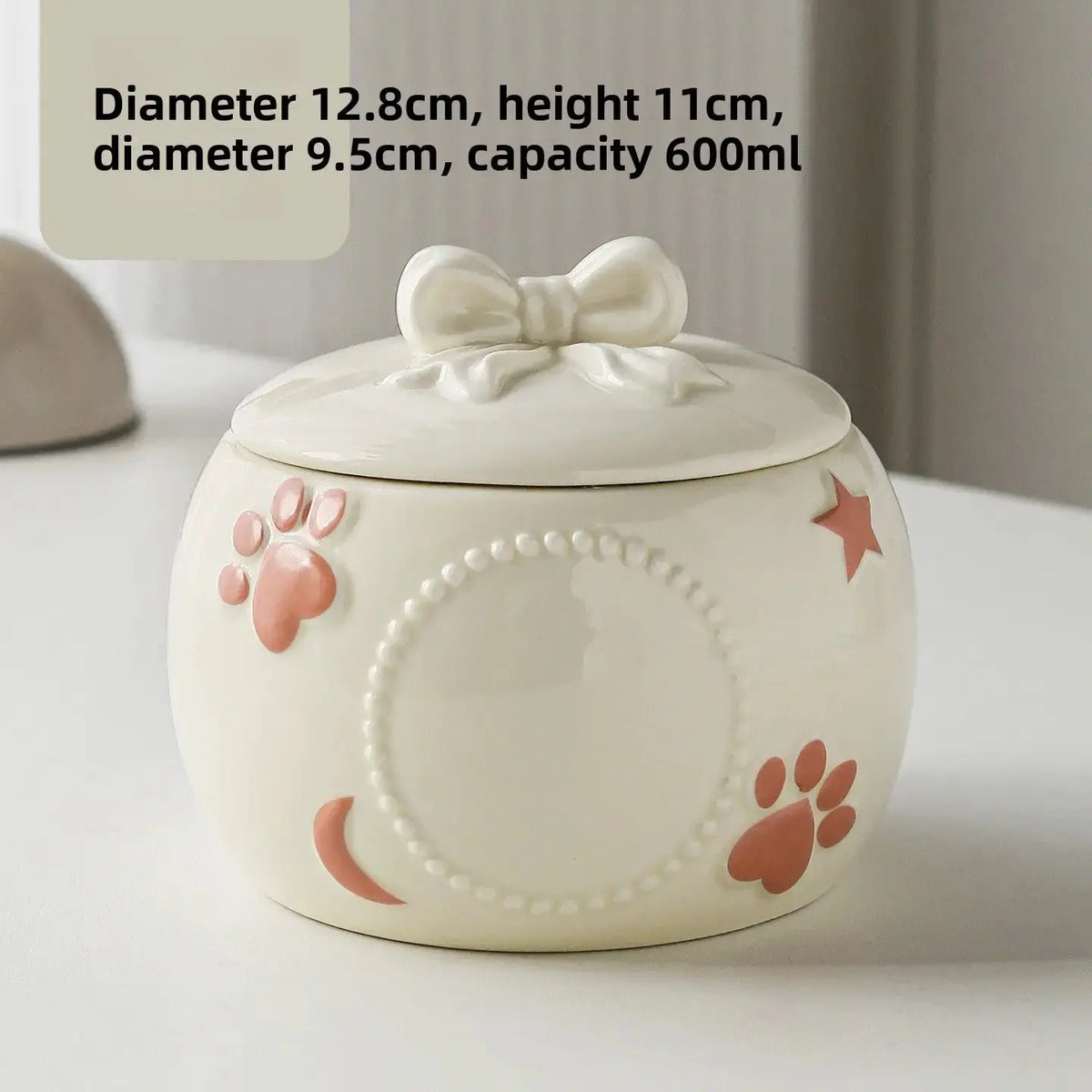 Handcrafted Ceramic Pet Memorial Urn for Dogs and Cats by TED