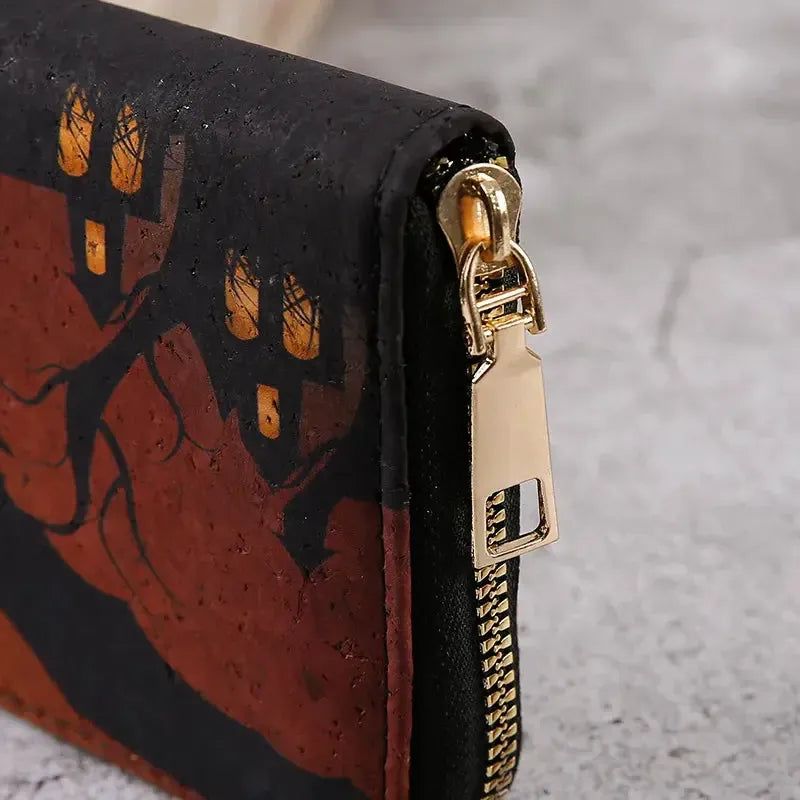Halloween Bat Wallet - Unisex PU Leather Coin Purse by Cherished Harbor Gifts