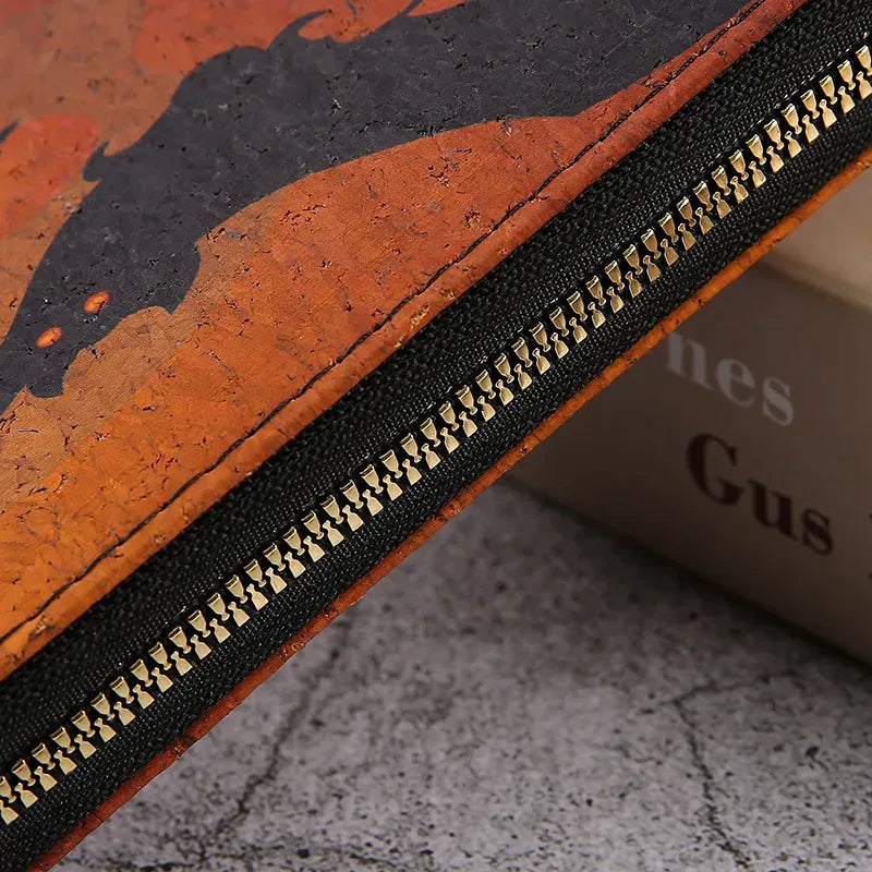 Halloween Bat Wallet - Unisex PU Leather Coin Purse by Cherished Harbor Gifts