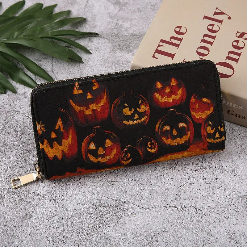Halloween Bat Wallet - Unisex PU Leather Coin Purse by Cherished Harbor Gifts