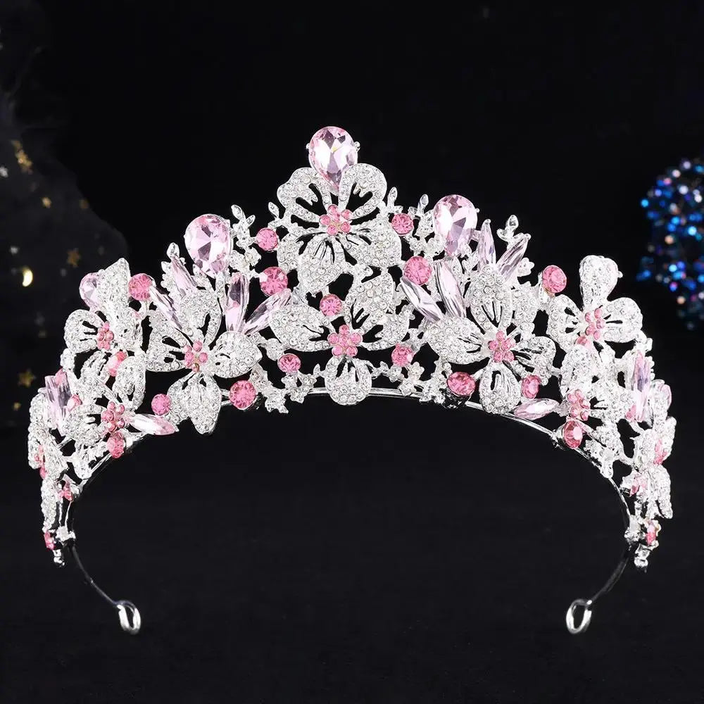 Elegant Birthday Tiara -Sparkling Rhinestone Crown Headpiece by TED