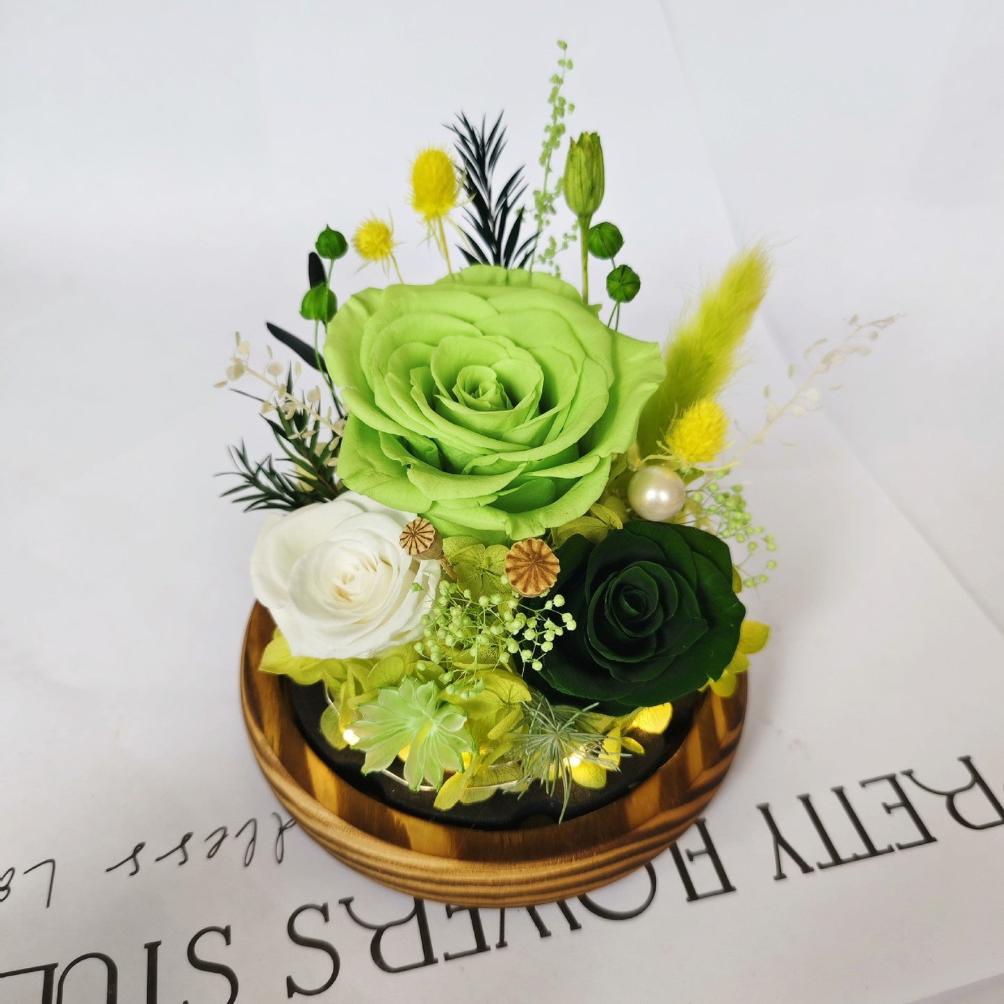 Preserved Real Rose Glass Dome Forever Rose Gift - Cherished Harbor Gifts