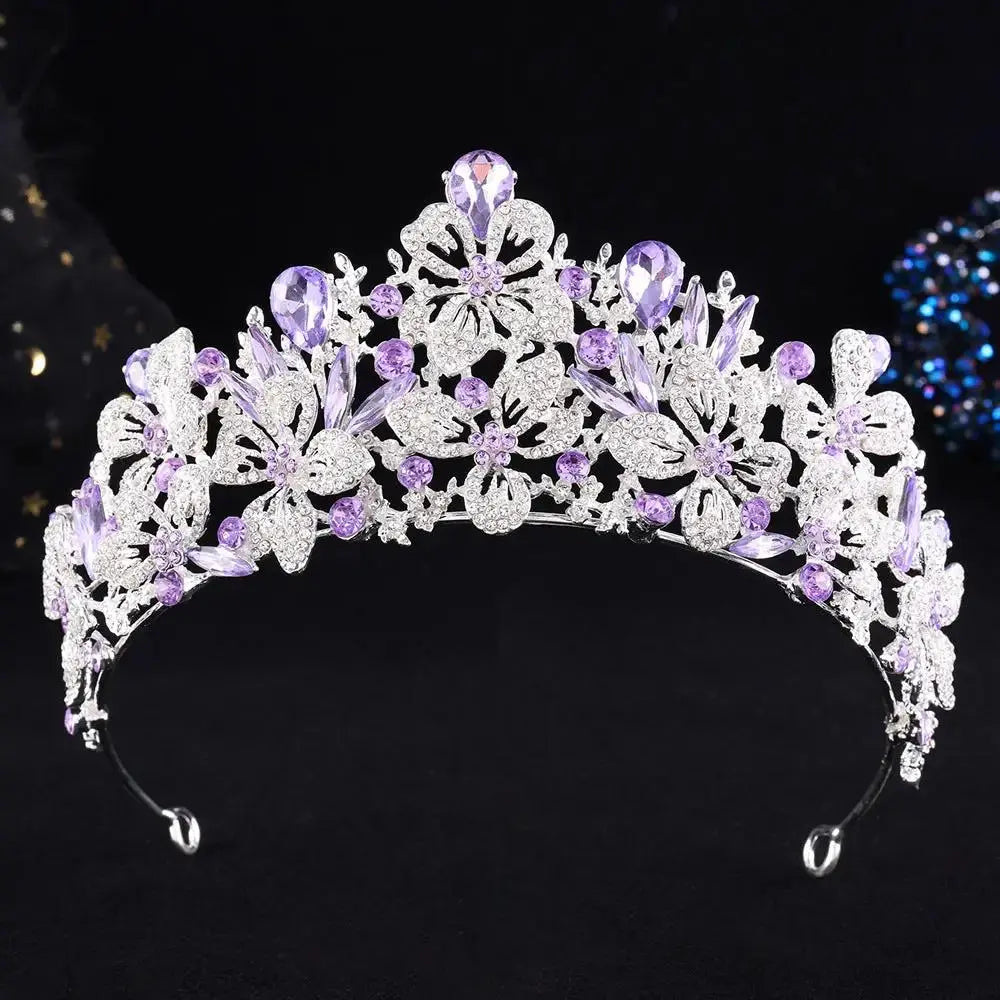 Elegant Birthday Tiara -Sparkling Rhinestone Crown Headpiece by TED