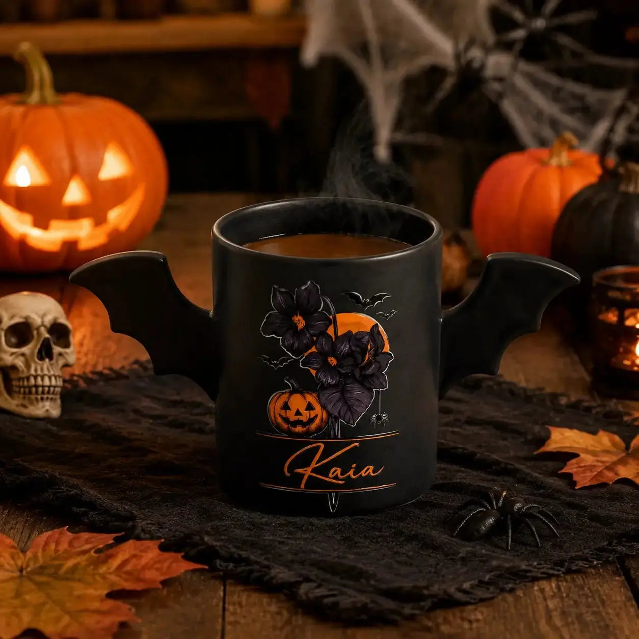 Cute Halloween Coffee Mug for Animal Lovers - 11 oz Ceramic by CHG-IJ