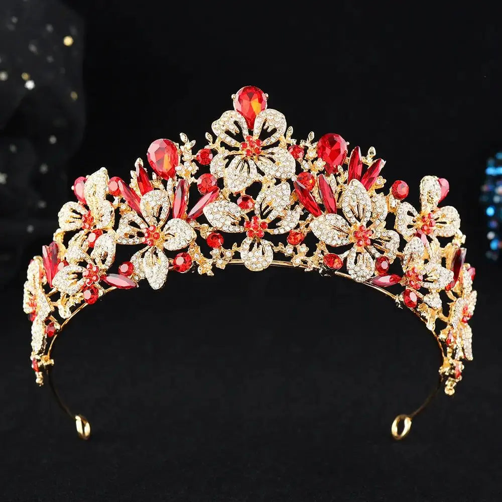 Elegant Birthday Tiara -Sparkling Rhinestone Crown Headpiece by TED