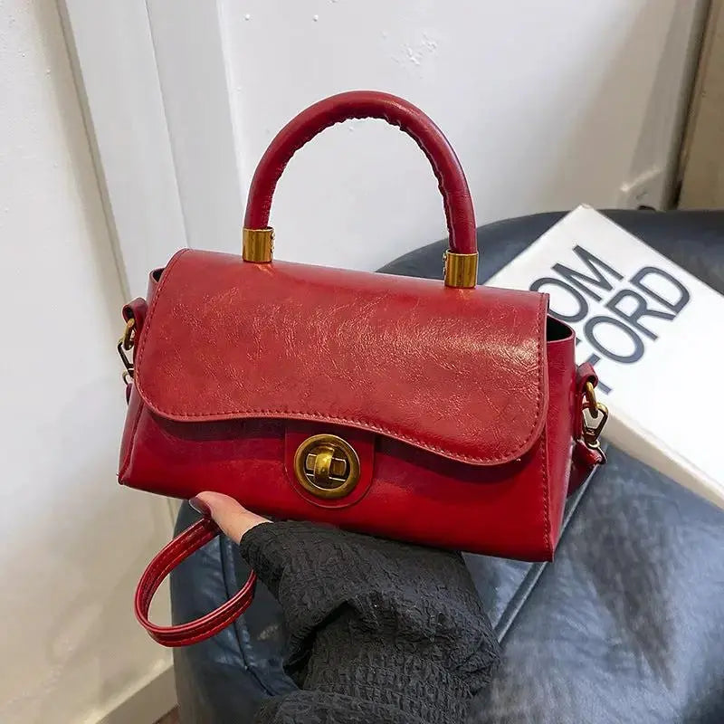 Women's Retro Crossbody Bag | PU Leather Shoulder Purse with Adjustable Strap by TED