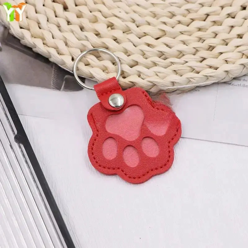 Genuine Leather Pet Keepsake Keychain for Dog and Cat Fur by TED
