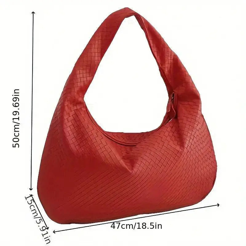 Women's Woven Crescent Handbag | Braided Shoulder & Underarm Bag by TED