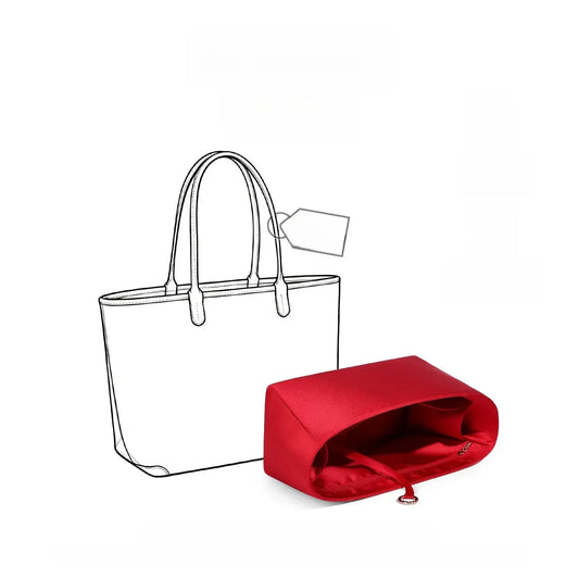 Silk Satin Handbag Organizer Insert | Multi-Pocket Purse Liner & Bag Shaper by TED