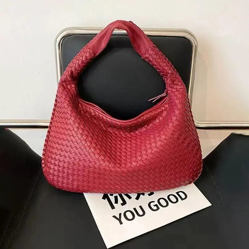 Women's Woven Crescent Handbag | Braided Shoulder & Underarm Bag by TED