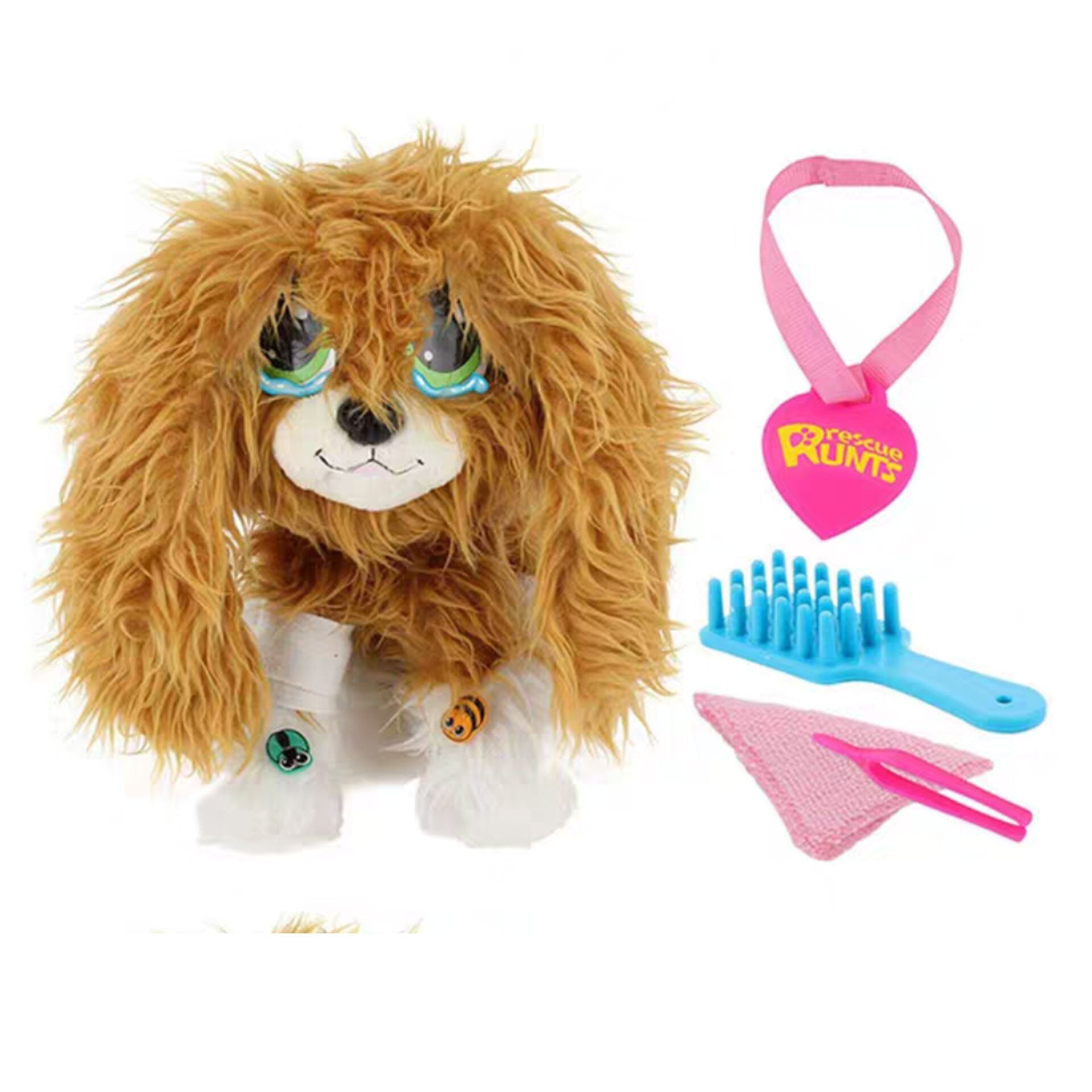 Rescue Runts Plush Dog Toy Soft Stuffed Puppy - Cherished Harbor Gifts