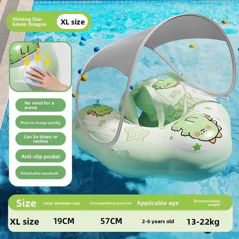 Baby Swim Float Canopy for Safe Water Play and Fun by TED