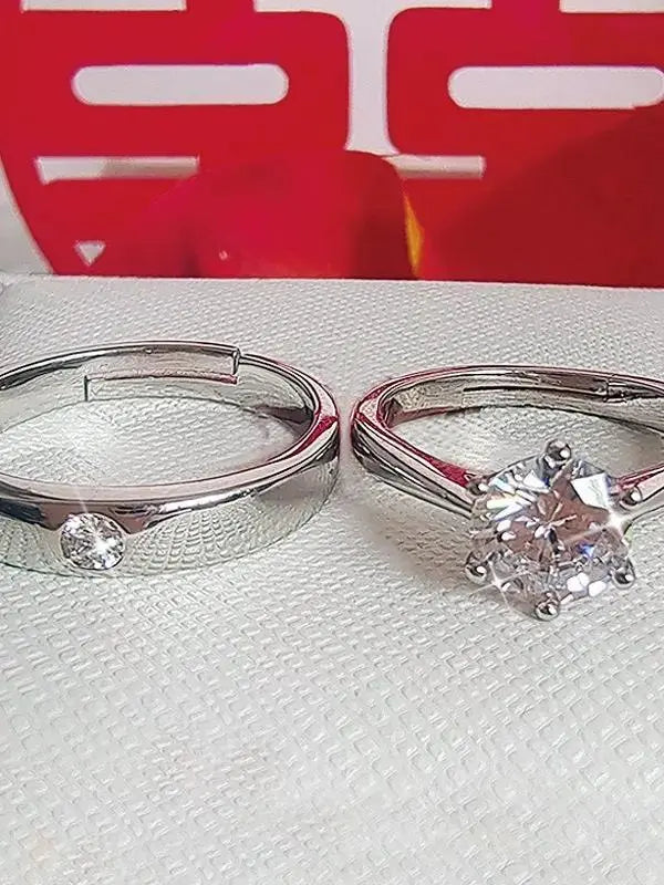 Affordable Wedding Rings - Elegant Fake Diamond Ring by TED