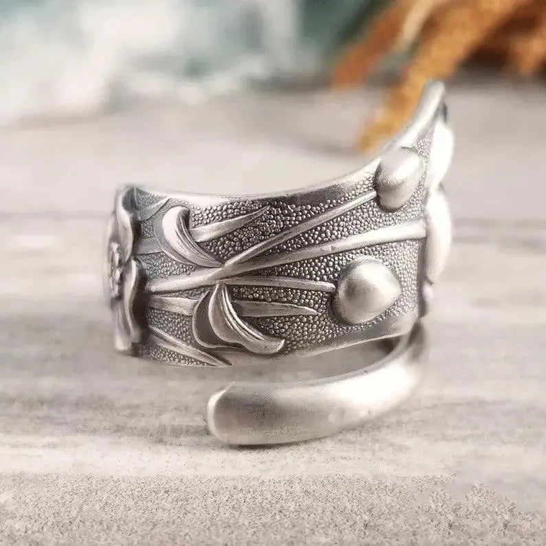 Adjustable Floral Statement Ring for Women - Unique Gift by CHG-IJ