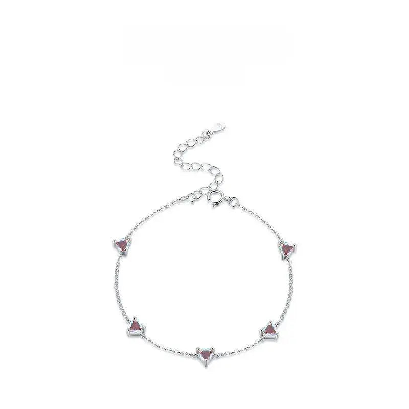 925 Sterling Silver Heart Jewelry Collection – Adjustable Ring, Stud Earrings & Bracelet by Cherished Harbor Gifts by TED