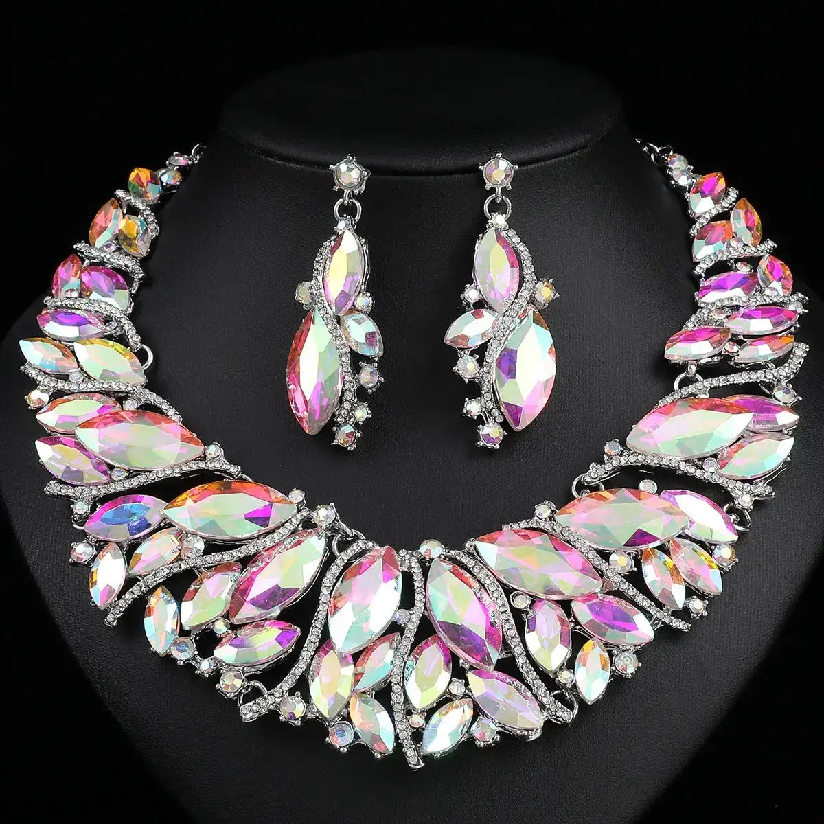 Stunning Rhinestone Jewelry Set for Elegant Occasions by TED