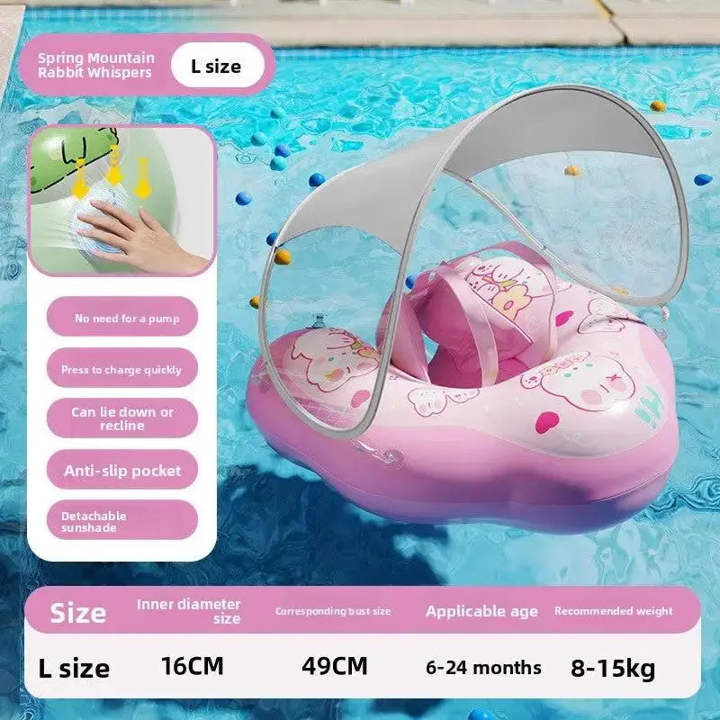 Baby Swim Float Canopy for Safe Water Play and Fun by TED