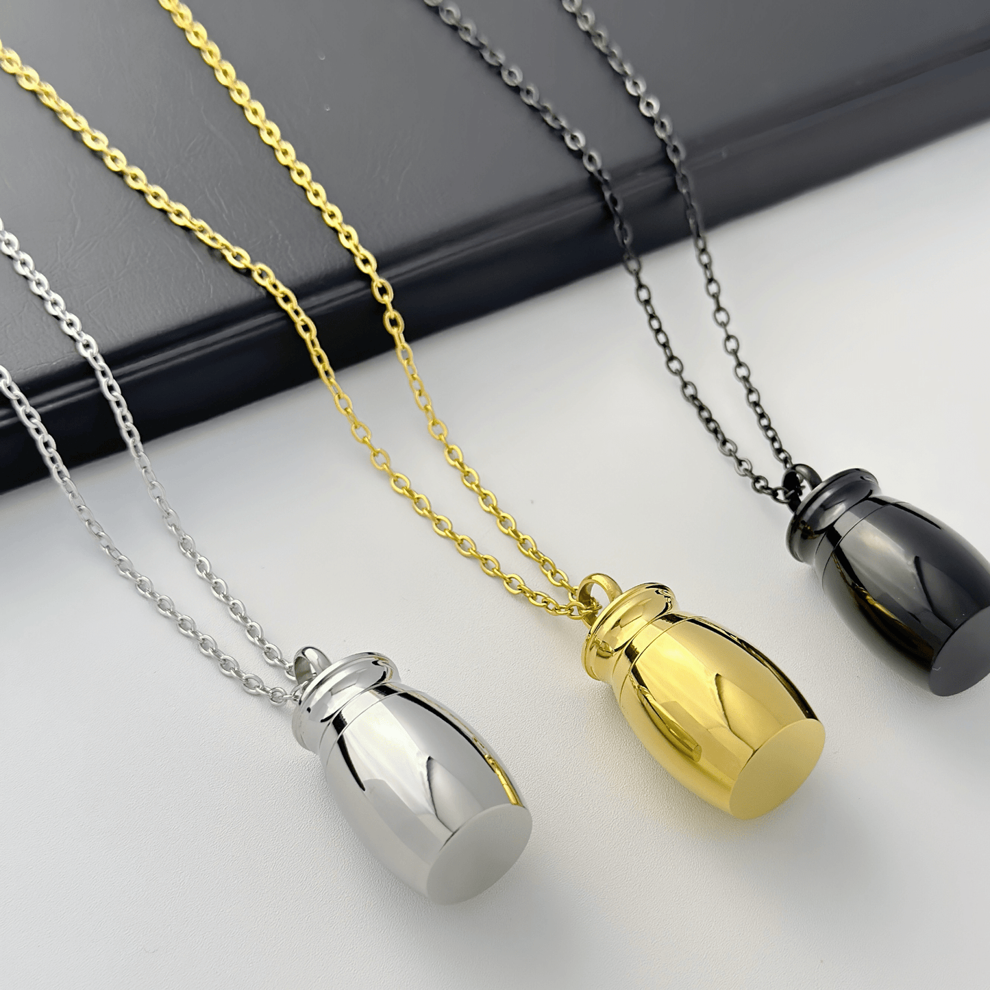 Titanium Steel Memorial Urn Necklace - Cherished Harbor Gifts