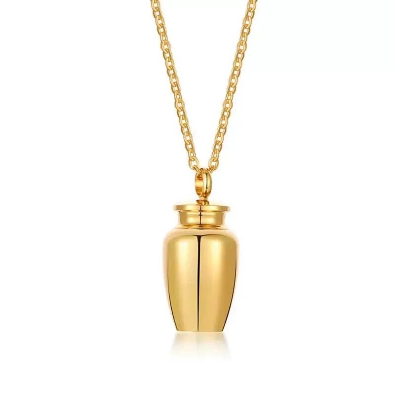 Titanium Steel Memorial Urn Necklace - Cherished Harbor Gifts