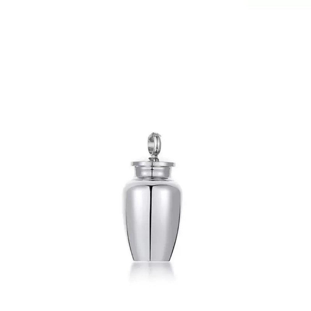 Titanium Steel Memorial Urn Necklace - Cherished Harbor Gifts