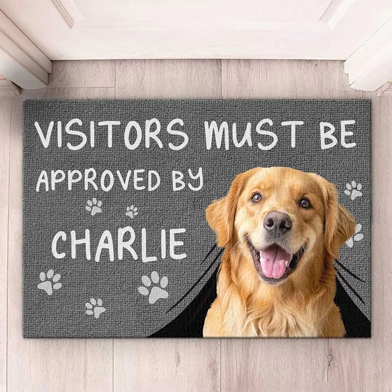 Custom Dog Cat Decor - Personalized Home Gift Mat by Inkedjoy